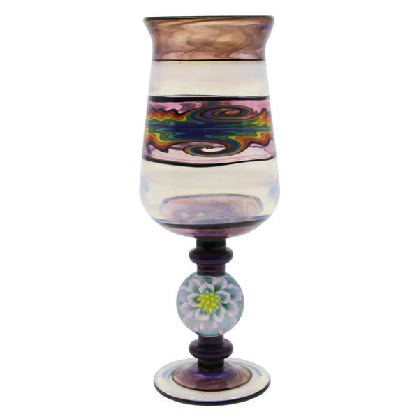 Dreamy Rainbow Wig Wag Flower Goblet