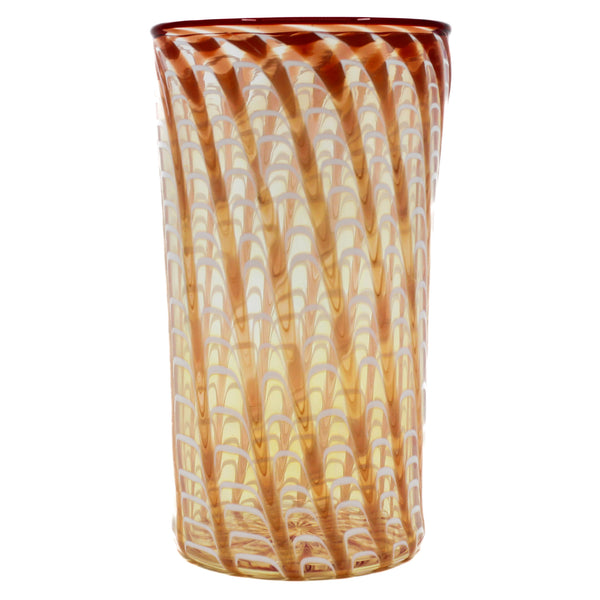 Red Lip White Wrap Octagon Pint