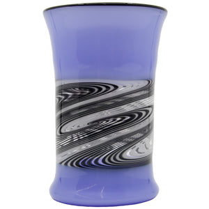 Periwinkle B&W Spiraled Tumbler Set