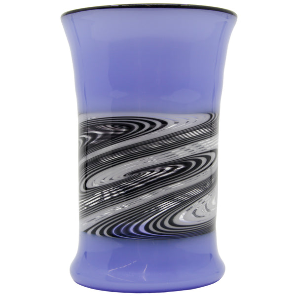 Periwinkle B&W Spiraled Tumbler