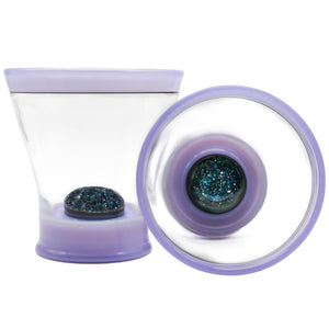 Lucid Crushed Opal Futureline Thick Bottom Tumblers (Pair)