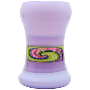 Opaque Purple-Green-Blue Wig Wag Tumbler