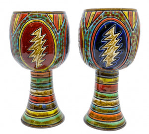Ceramic Grateful Goblets (Pair)