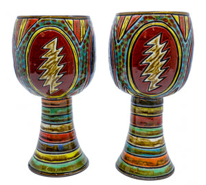 Ceramic Grateful Goblets (Pair)