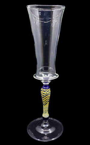 Solid Stem Wrap and Rake Champagne Flute