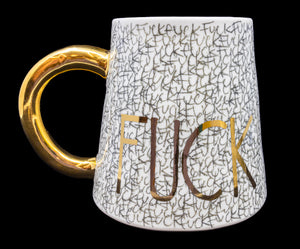 Gold Ceramic F*ck Mug