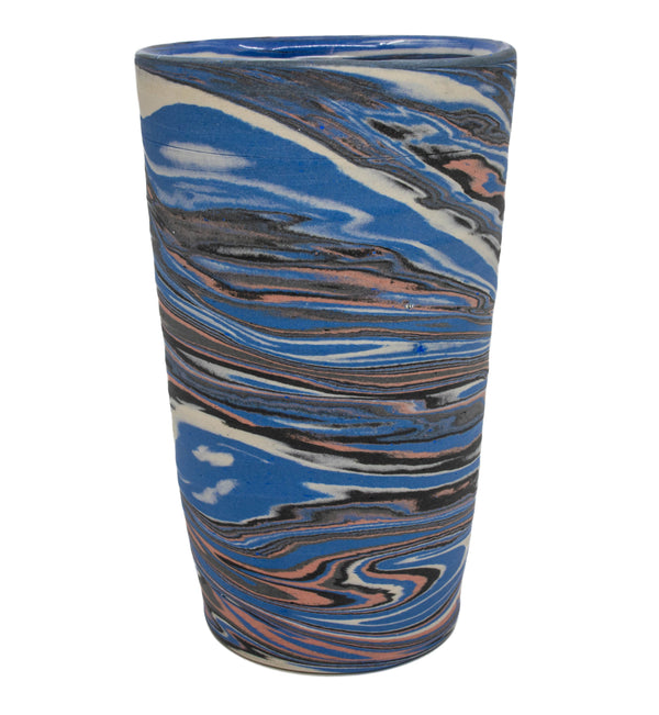 Blue Psychedelic Ceramic Pint
