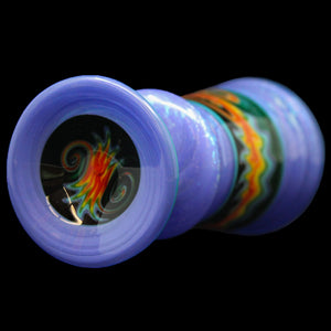 Purple Dichro Exp. Green Rainbow Mini Goblet